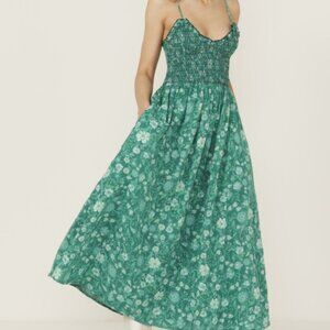 NWT Free People Sweet Nothings Midi Dress – Green, Size Medium